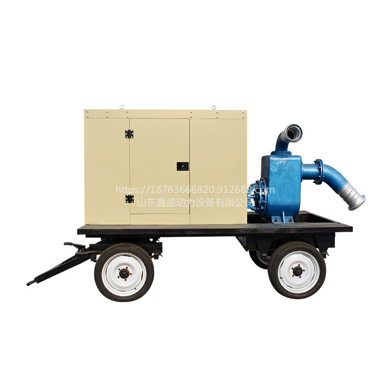 防雨泵车防雨移动式水泵机组流量200m³/h 扬程20米